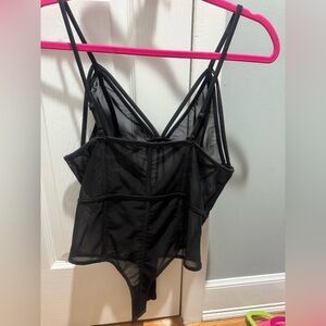 Fashion Nova Black Mesh Top